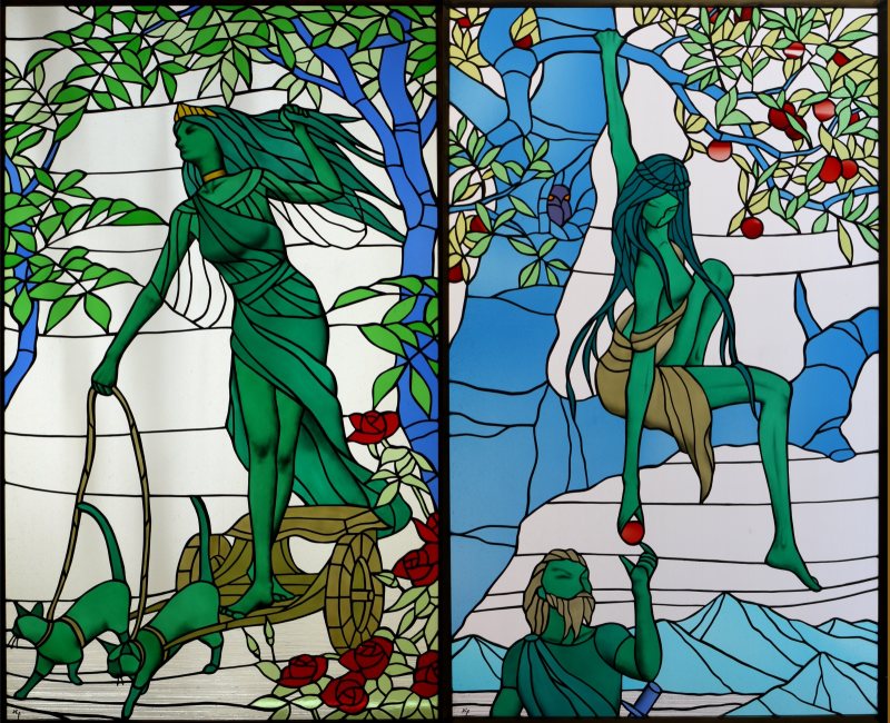 20002「女神イズン(Idunn,Idunn)」北欧女神シリーズ／フレイヤ（左）とイズン（右）