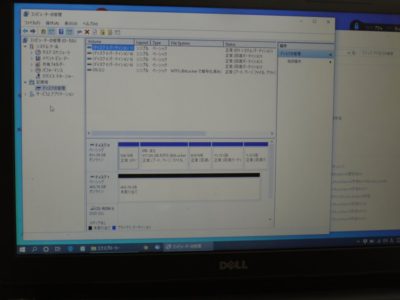 SSD認識前の管理画面